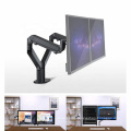 32 Inch High Load Adjustable Desk Mount Duel Gas Spring Monitor Arm